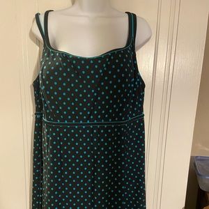 Black and aqua blue swimdress